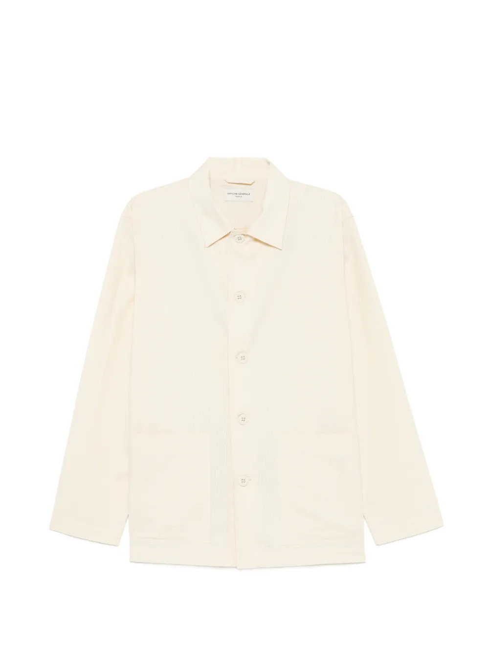Officine Generale long-sleeve button-fastening shirt - Nude