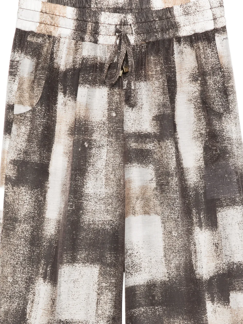 Kiton Trainingsbroek met abstracte print Bruin