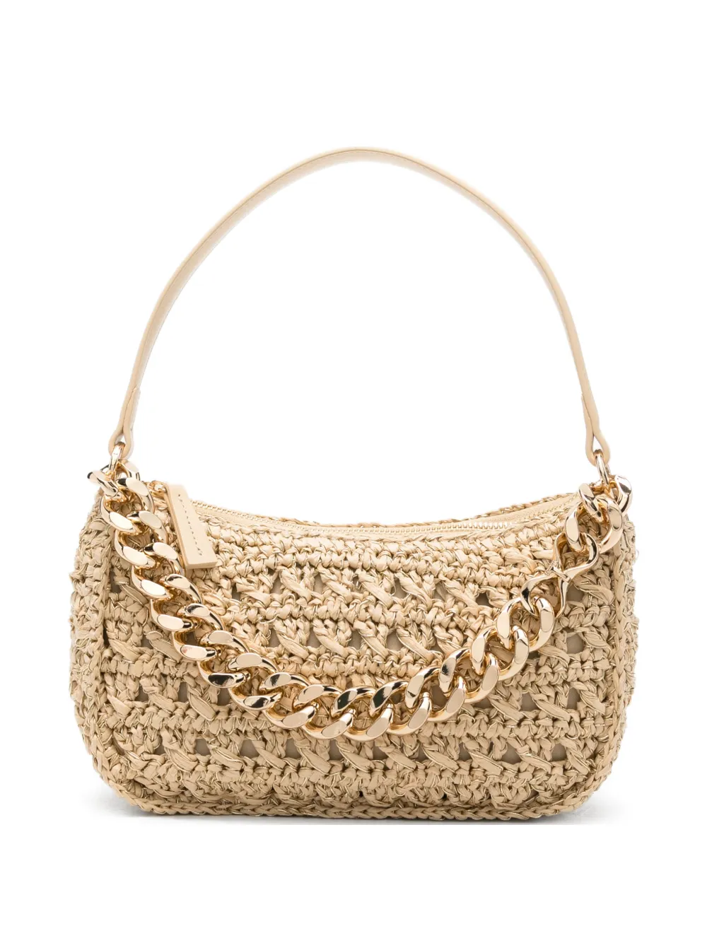 TWINSET Liliane woven chain-link tote bag - Toni neutri