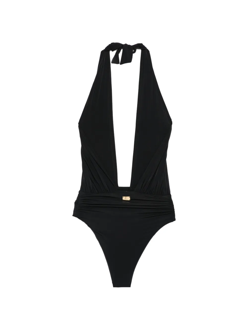 Balmain Badpak met logo Zwart