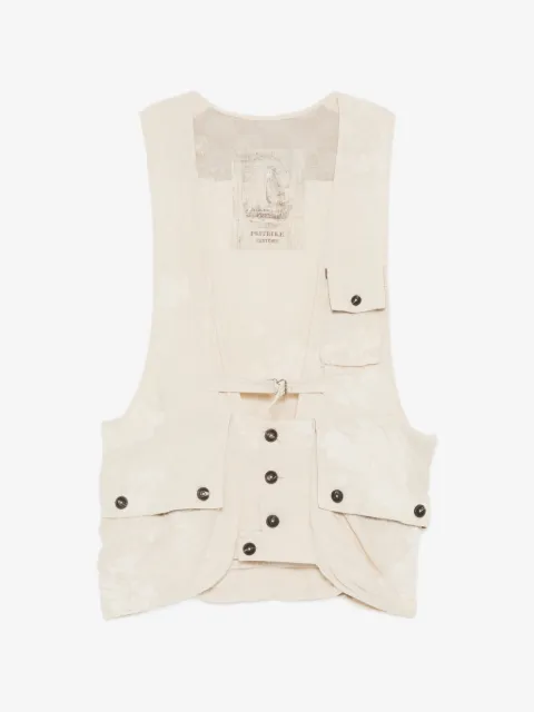 Ziggy Chen belted multi-pocket gilets 