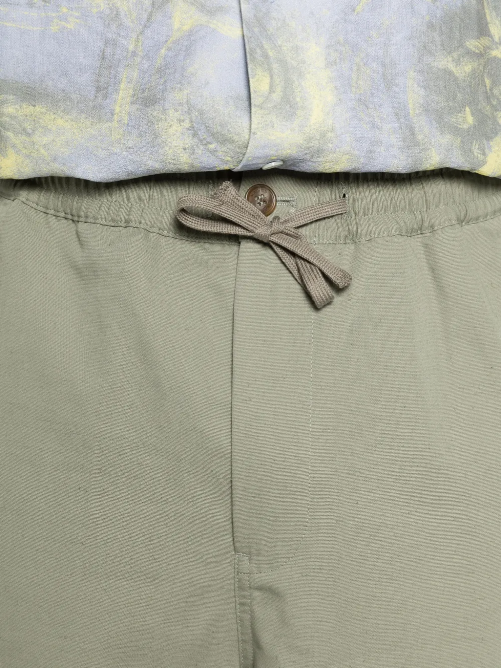 Maison Kitsuné Shorts met trekkoordtaille Groen
