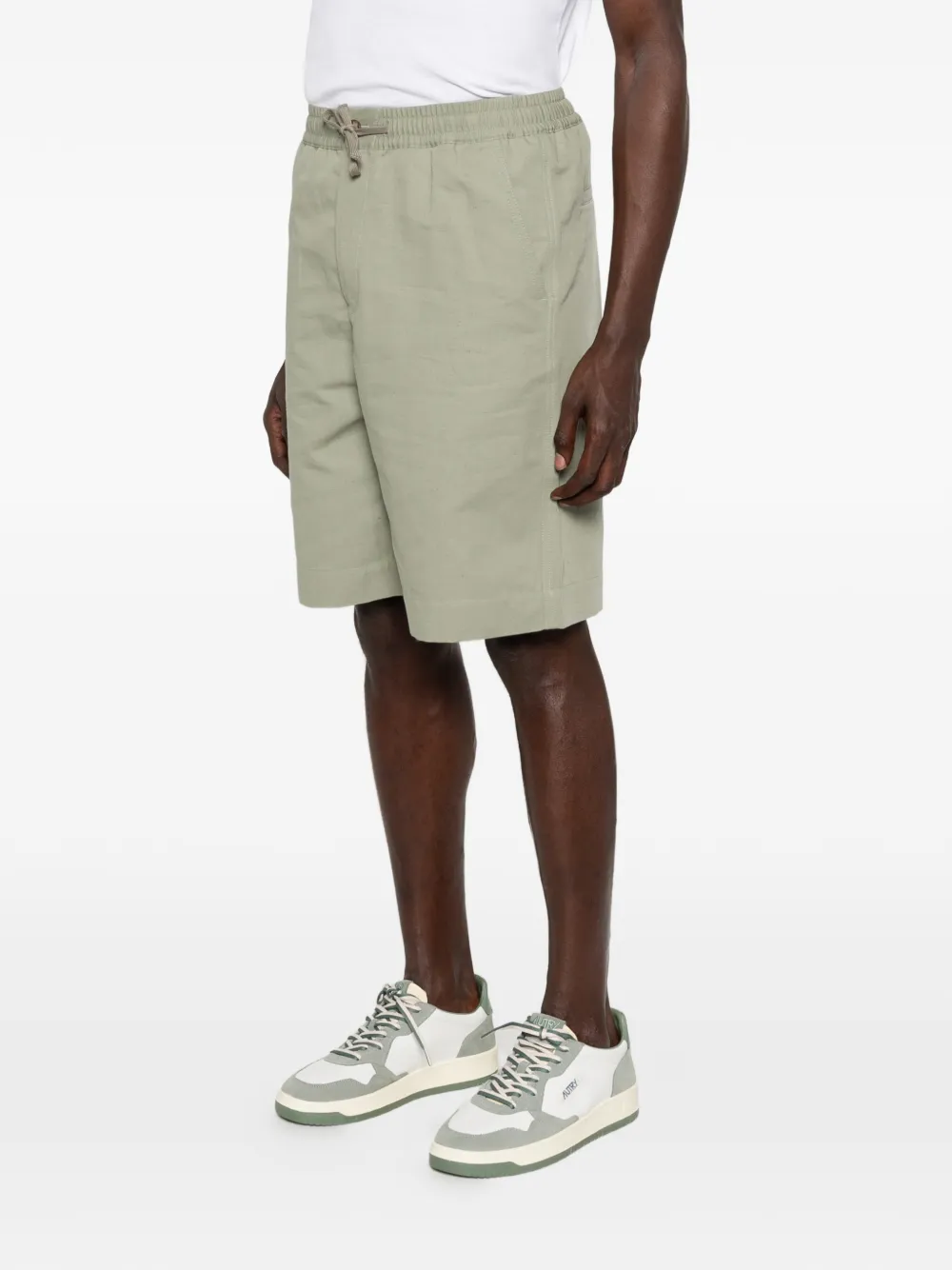 Maison Kitsuné Shorts met trekkoordtaille Groen