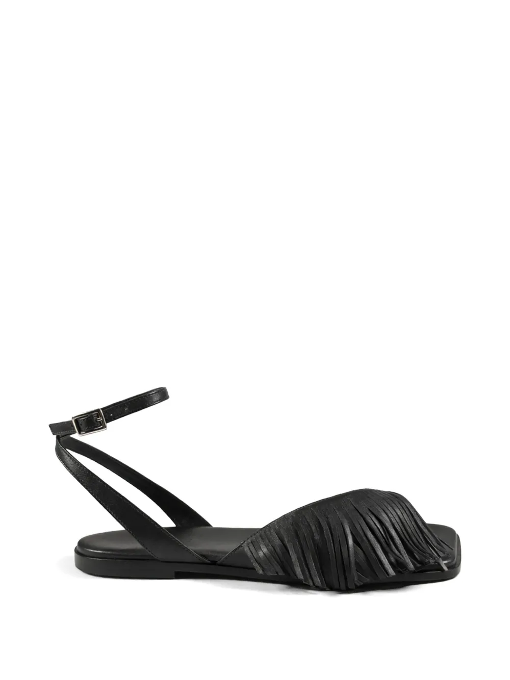 Vic Matie fringed flat sandals Zwart