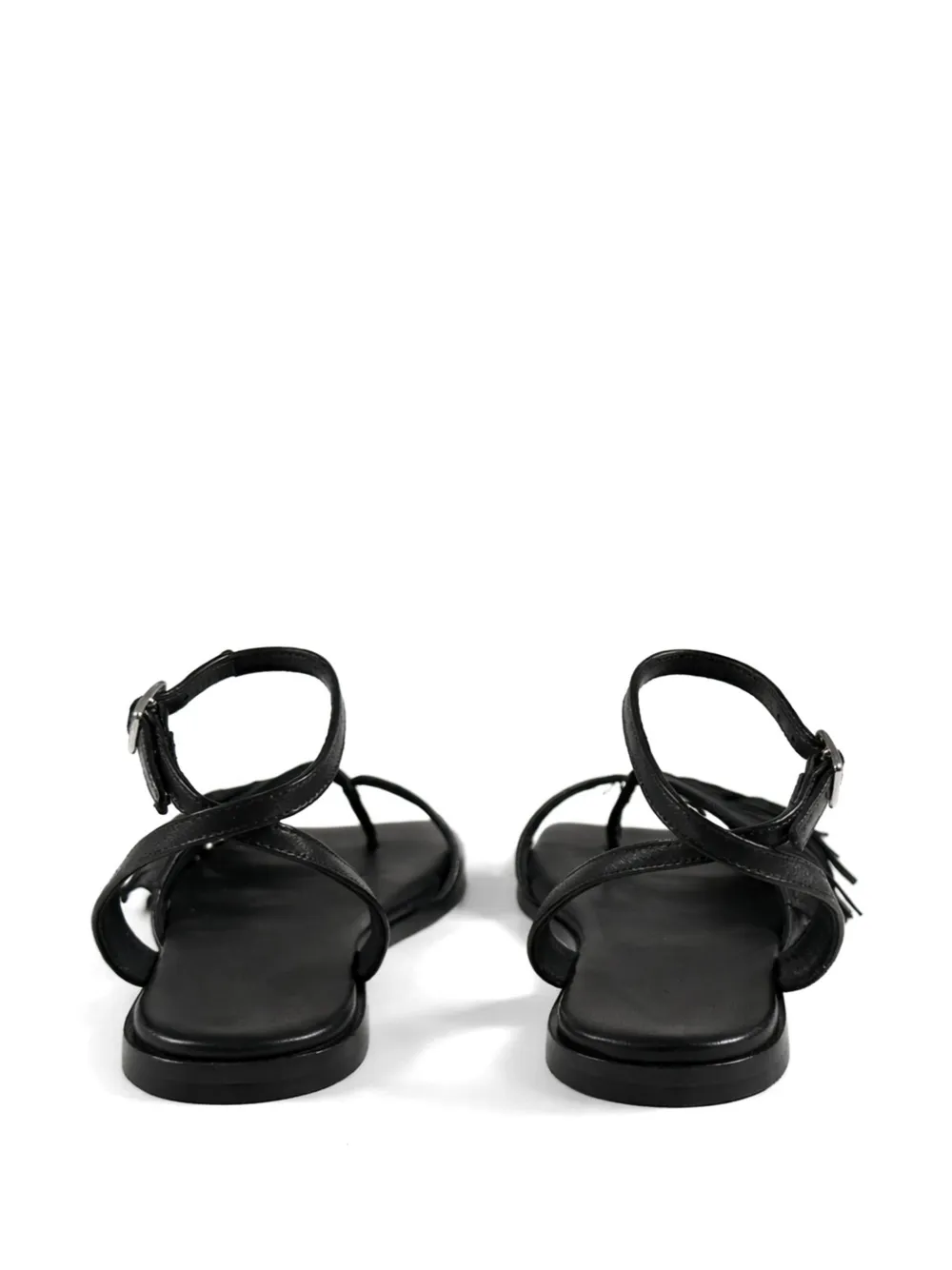 Vic Matie fringed flat sandals Zwart