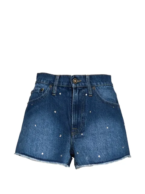 MC2 Saint Barth Musa rhinestone-embellished denim shorts