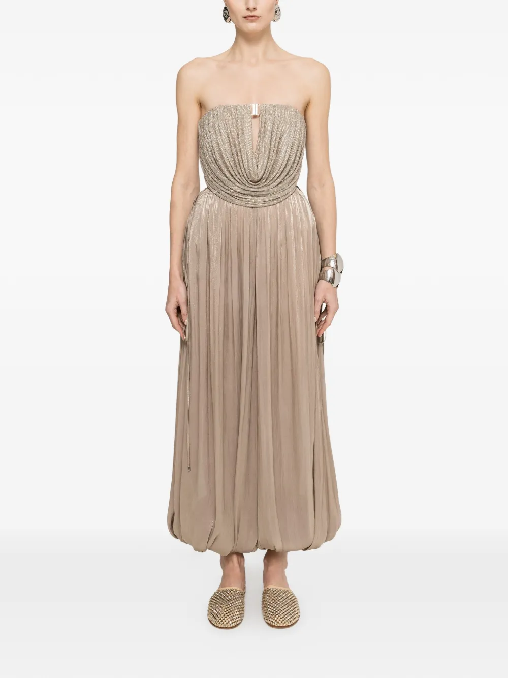 NISSA pleated trousers - Grigio