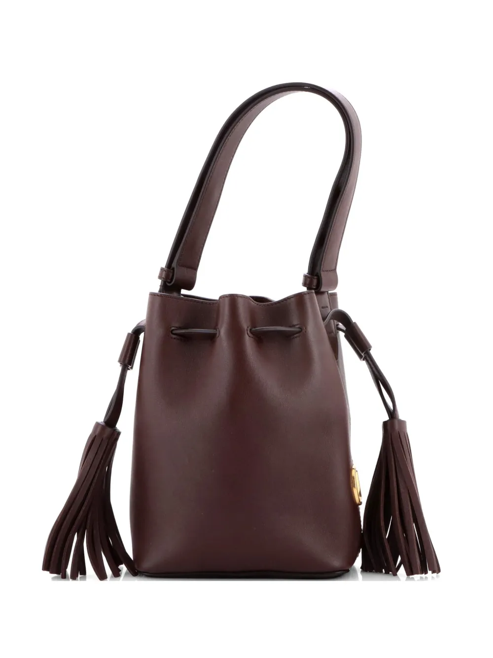 Valentino Garavani Pre-Owned So Seau Leather Small bucket bag - Marrone