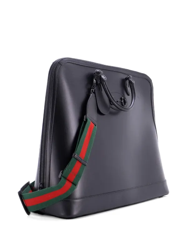 gucci men women's handbag travel bag duffle bag Gucci Horsebit 1955 Web Duffle Bag