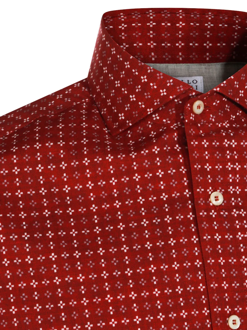 Brunello Cucinelli Overhemd met patroon Rood