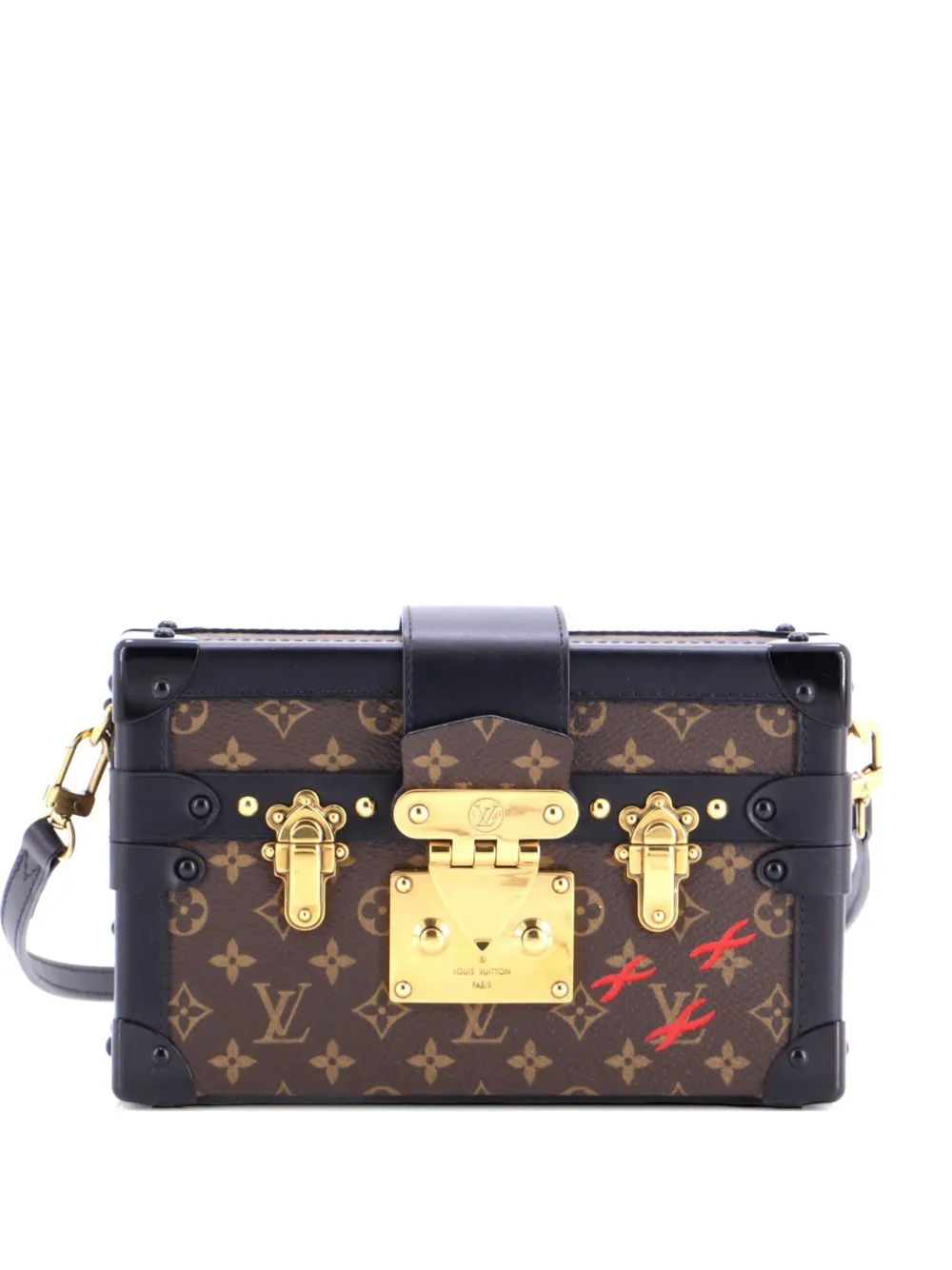 Louis Vuitton Pre-Owned Petite Malle Handbag Monogram Canvas clutch bag - Nero