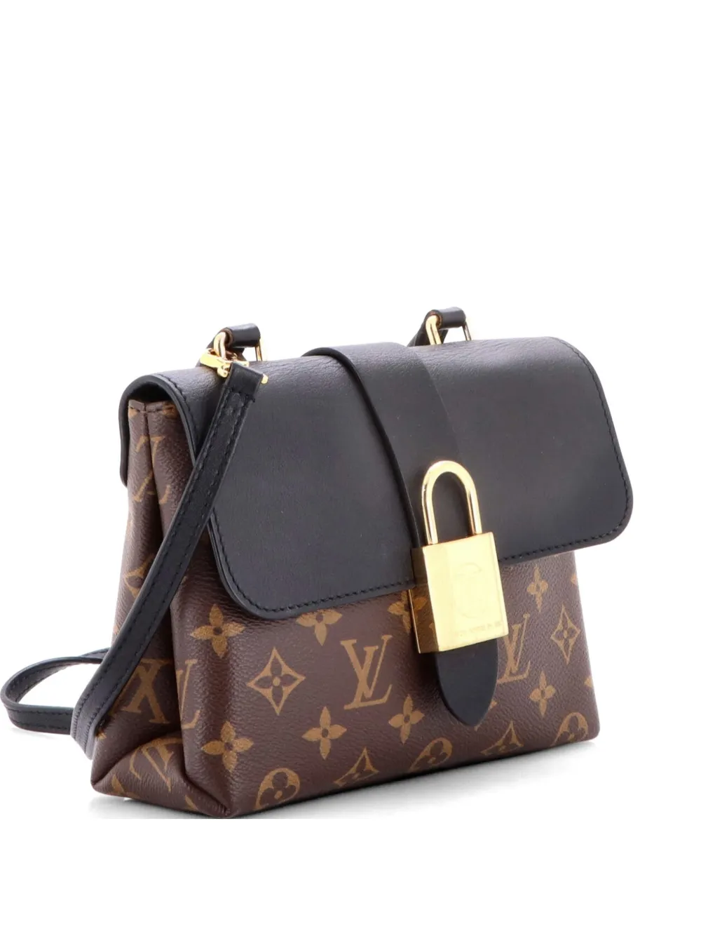 Louis Vuitton Pre-Owned Locky Handbag Monogram Canvas with Leather BB satchel - Nero