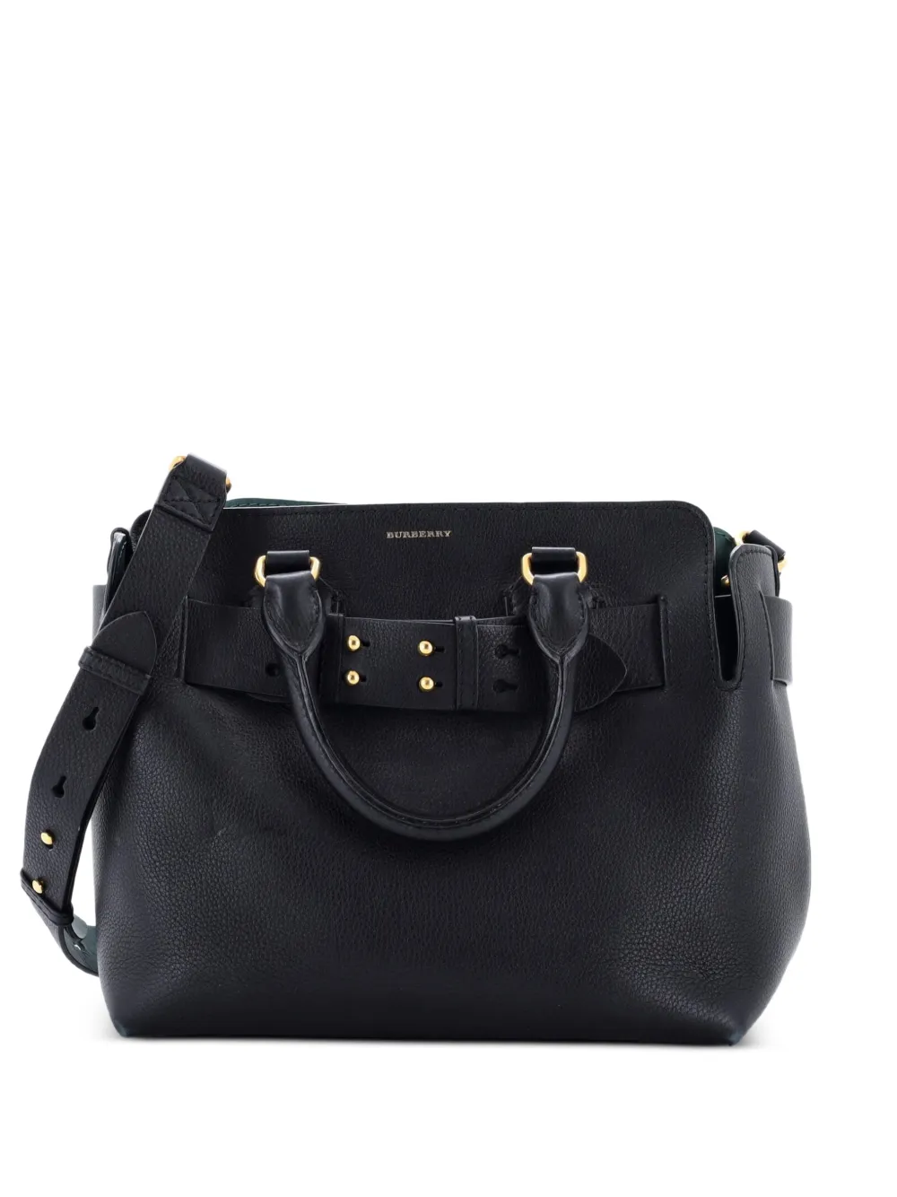 Burberry Pre-Owned Belt Leather Medium tote bag - Nero