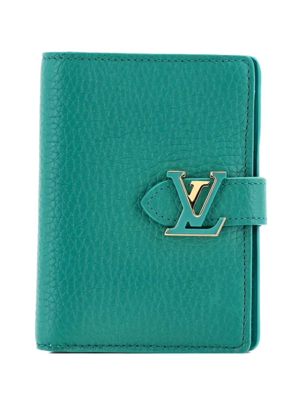 Louis Vuitton Pre-Owned Capucines Vertical Wallet Leather Compact small wallets - Grün