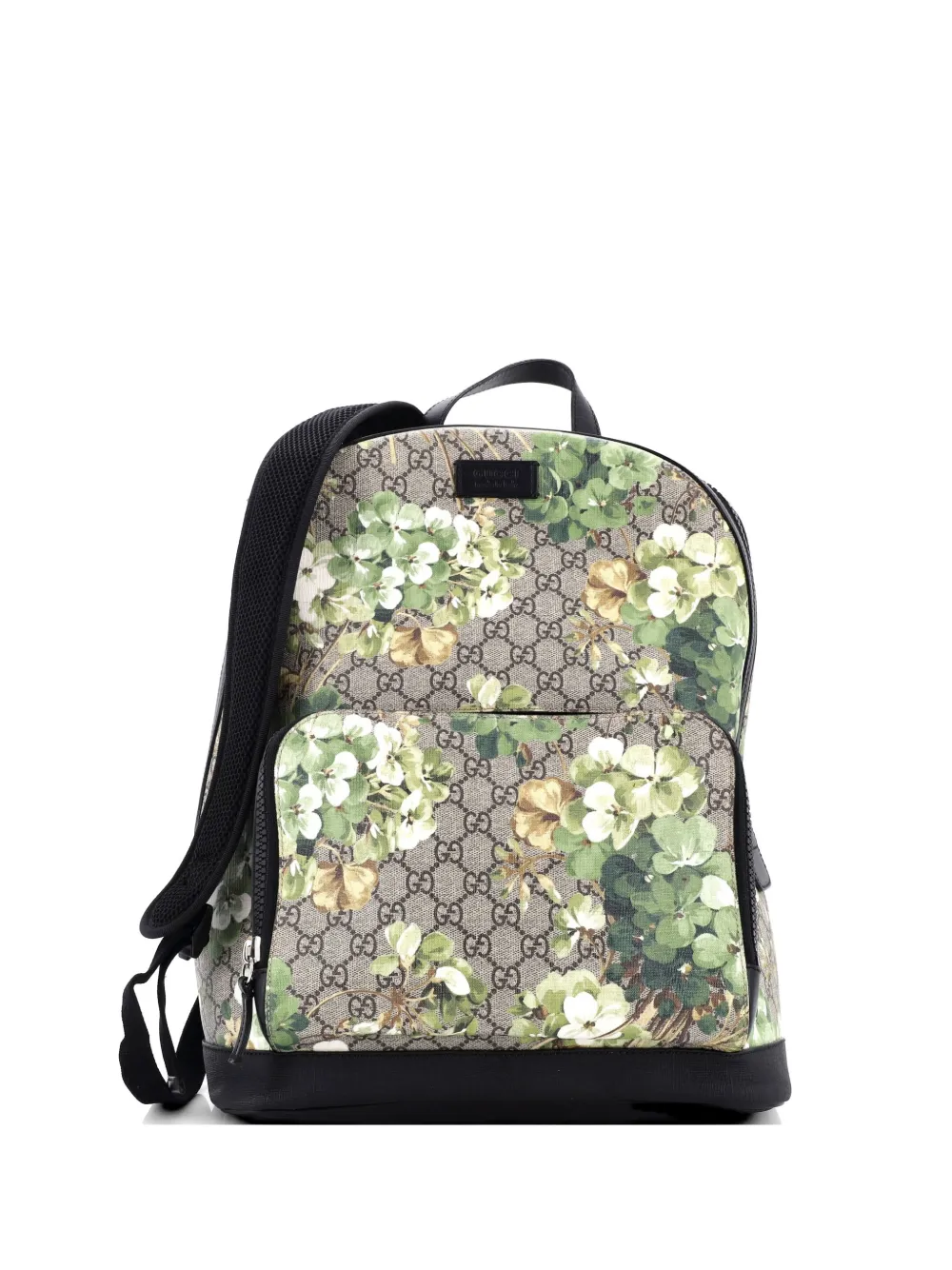 Gucci Pre-Owned Zip Pocket Blooms Print GG Coated Canvas Medium backpack - Marrone