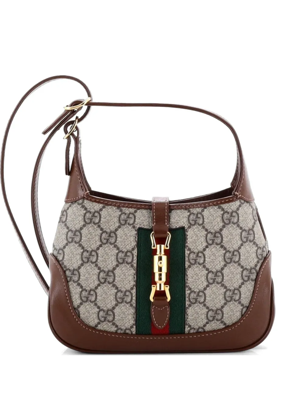 Gucci Pre-Owned Jackie 1961 GG Coated Canvas Mini hobo bag - Marrone