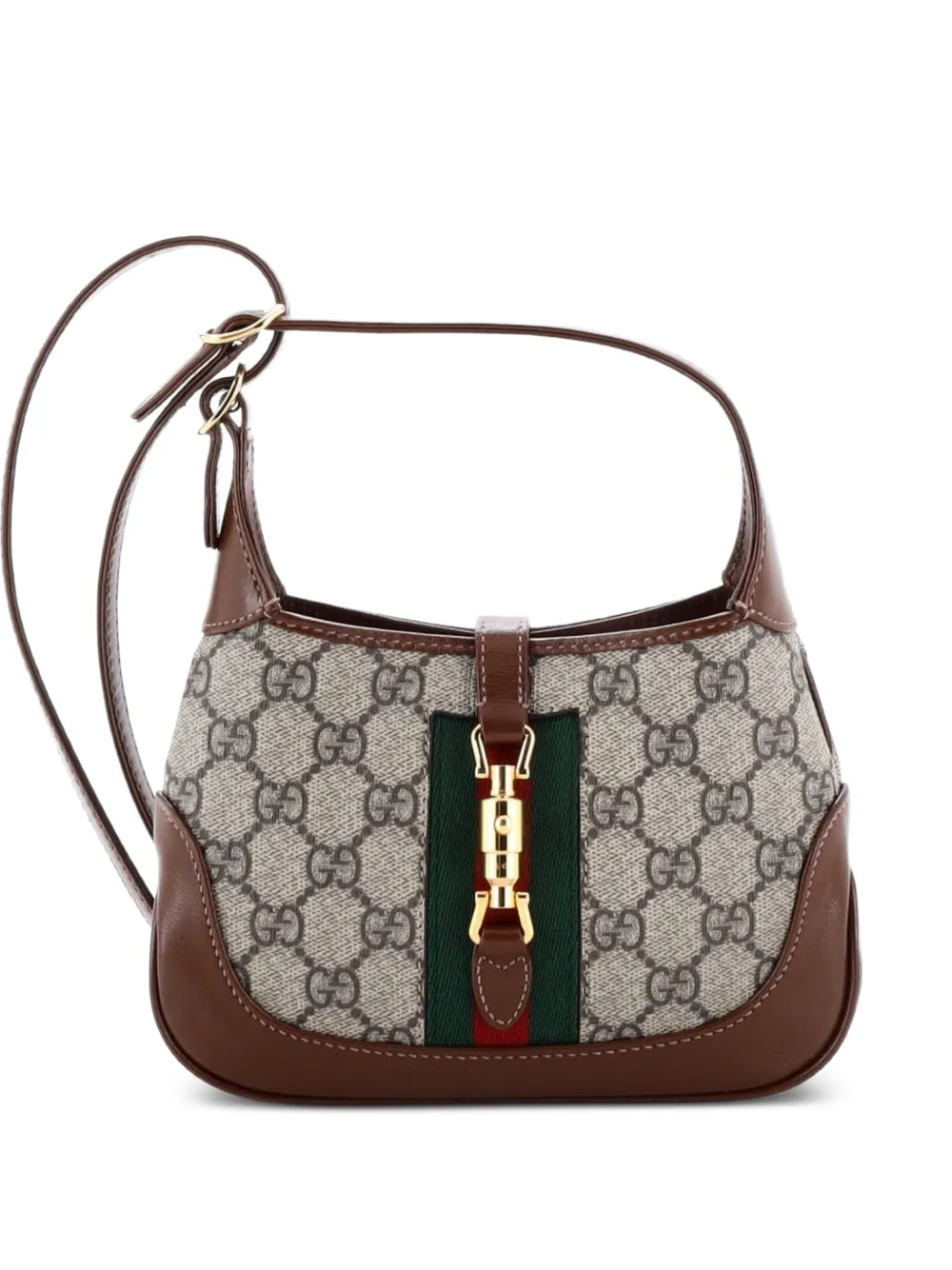 Gucci Pre-Owned Jackie 1961 GG Coated Canvas Mini hobo bag - Marrone