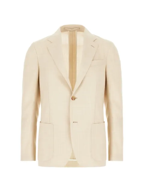 Lardini single-breasted patch-pocket blazer