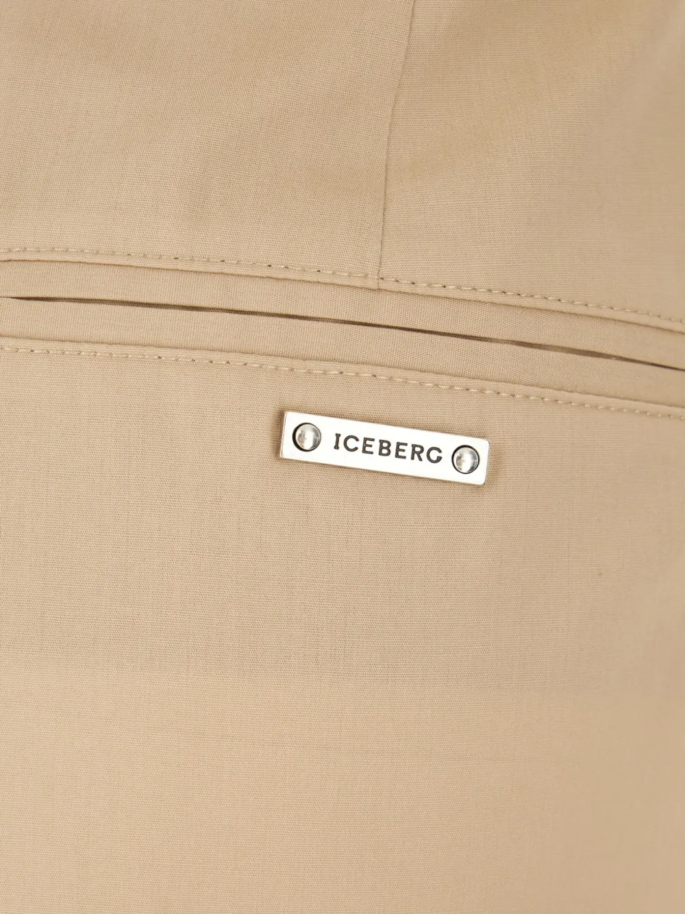 Iceberg Plooibroek met ceintuur Beige