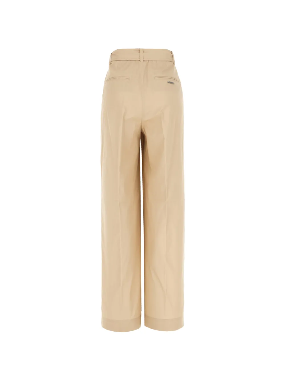Iceberg Plooibroek met ceintuur Beige