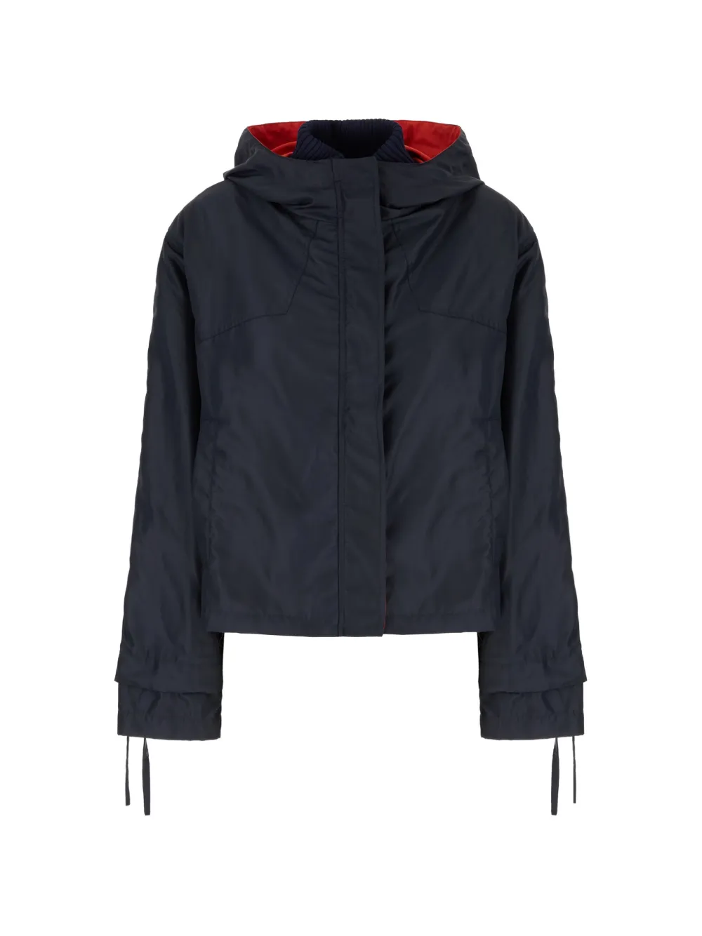 Iceberg drawstring-cuff hooded jacket - Blu