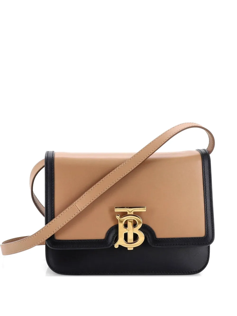 Burberry Pre-Owned TB Flap Bag Leather Small crossbody bag - Marrone