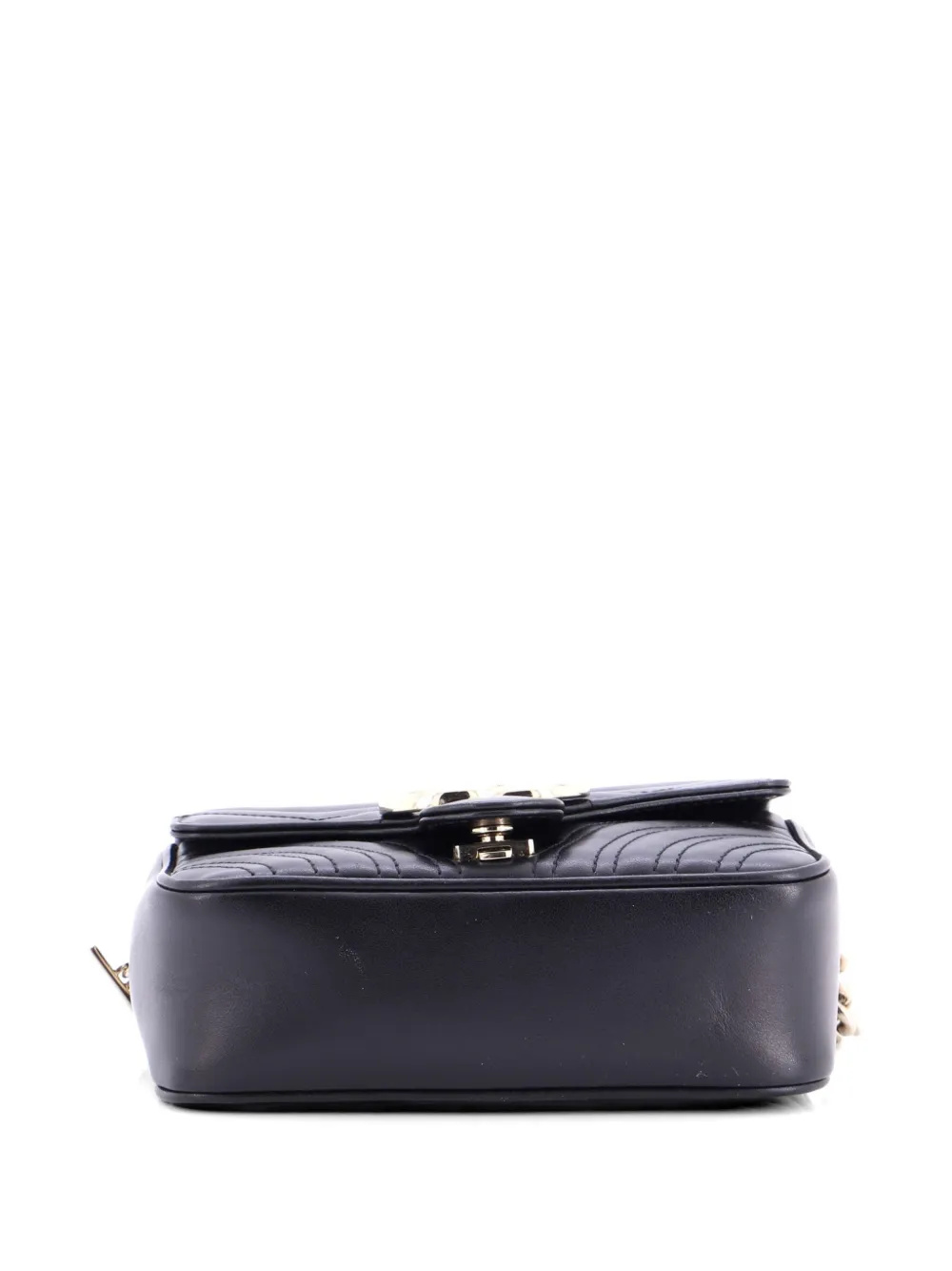 GUCCI グッチ 〔GGマーモント〕ミニ トップハンドルバッグ Gucci Pre-Owned GGマーモント トップハンドル チェーン フラップ