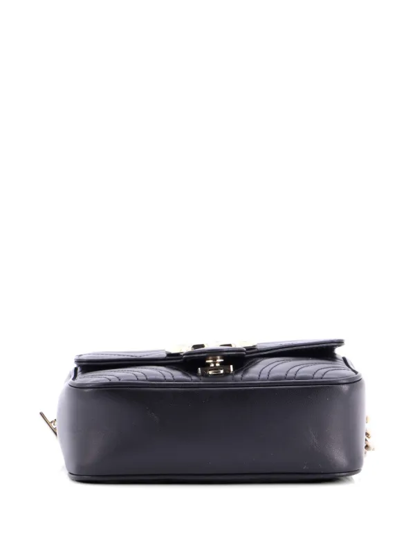 Gucci Pre-Owned GGマーモント トップハンドル チェーン フラップ Gucci Pre-Owned GGマーモント トップハンドル チェーン フラップ