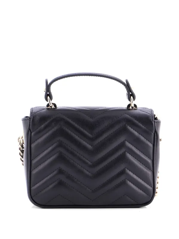 Gucci Pre-Owned GGマーモント トップハンドル チェーン フラップ