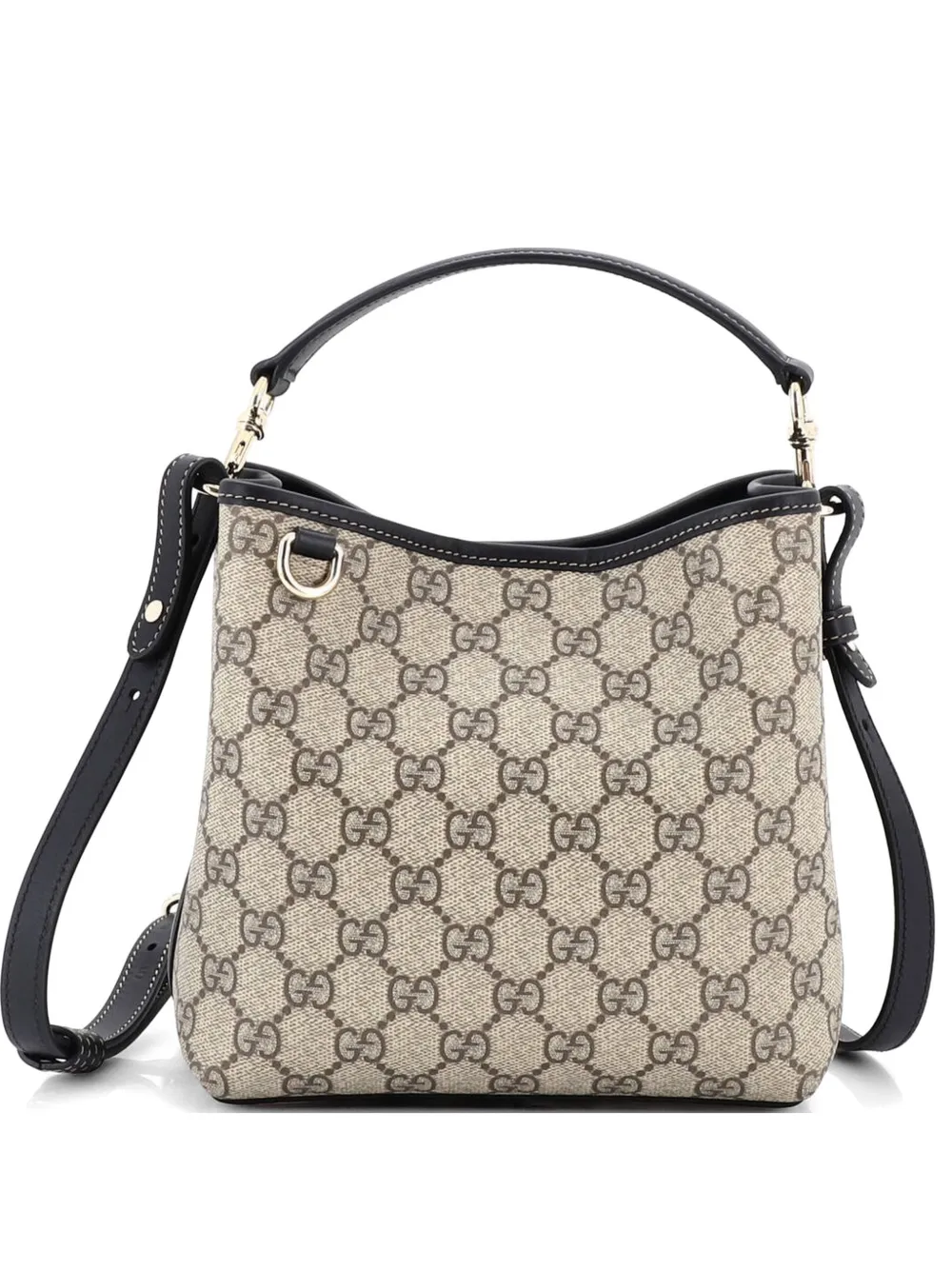 Gucci Pre-Owned GG Emblem GG Coated Canvas Small bucket bag - Nero