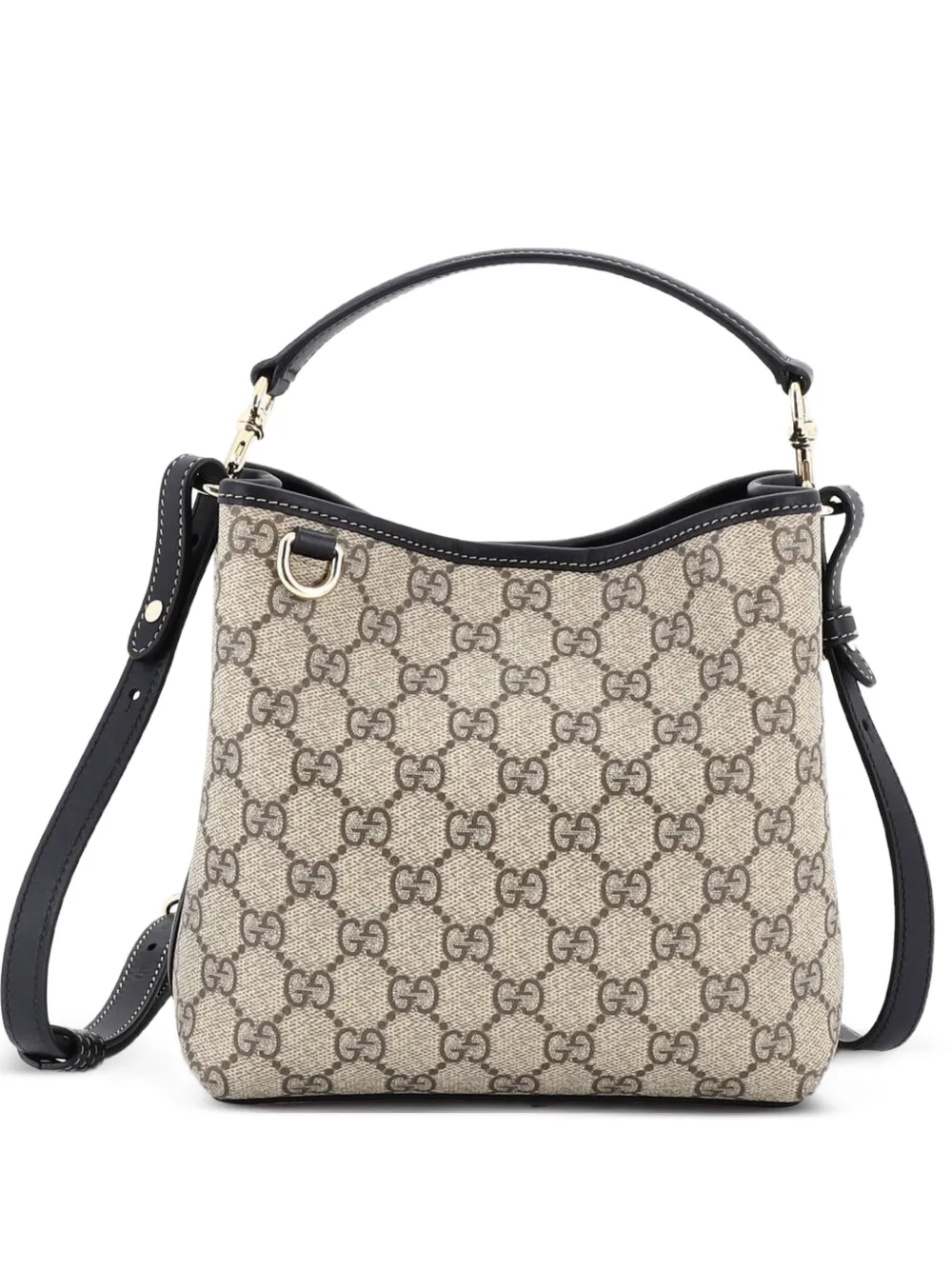 Gucci Pre-Owned GG Emblem GG Coated Canvas Small bucket bag - Nero