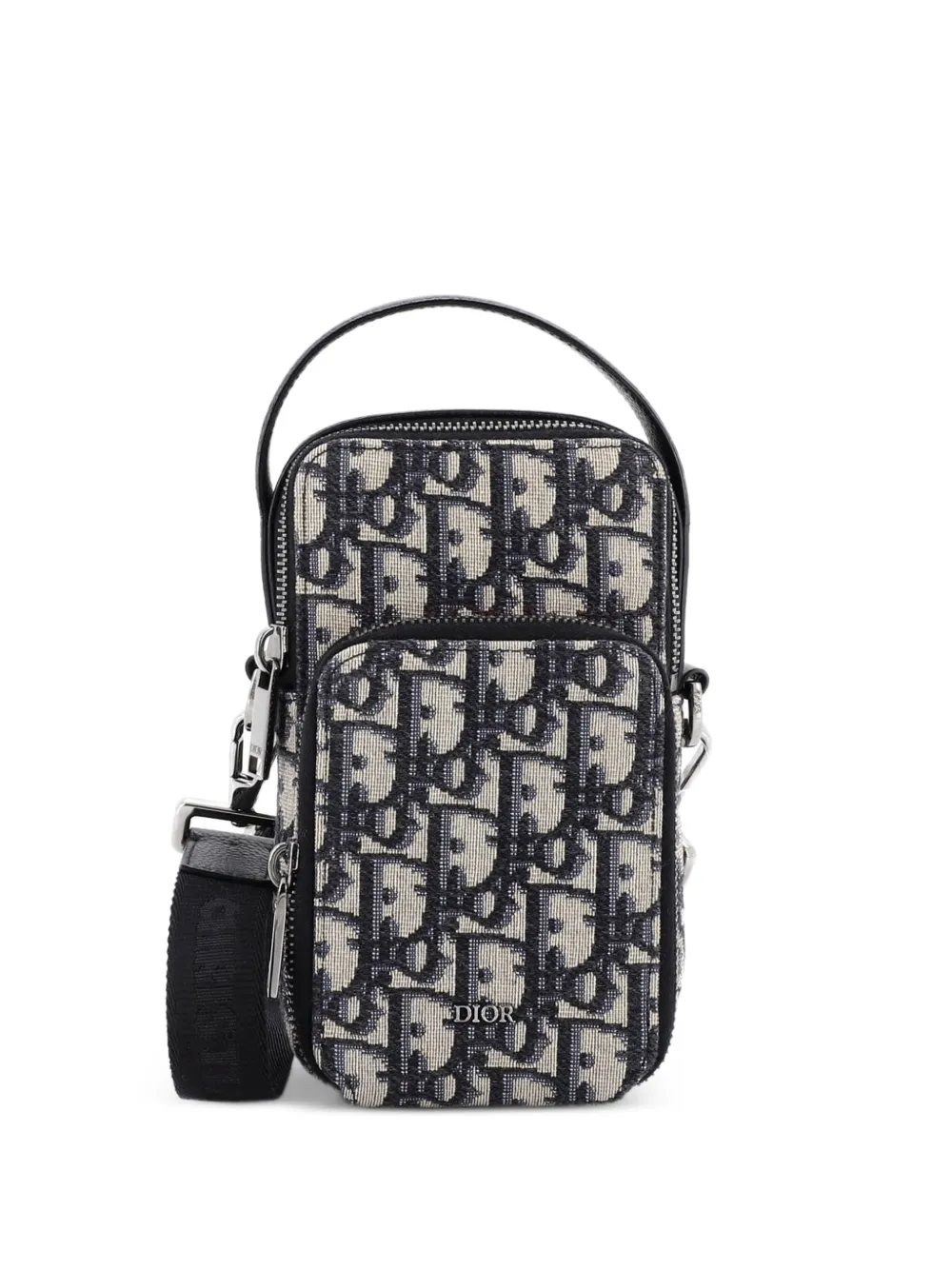 Christian Dior Pre-Owned Rider Pouch Oblique Canvas Micro crossbody bag - Nero