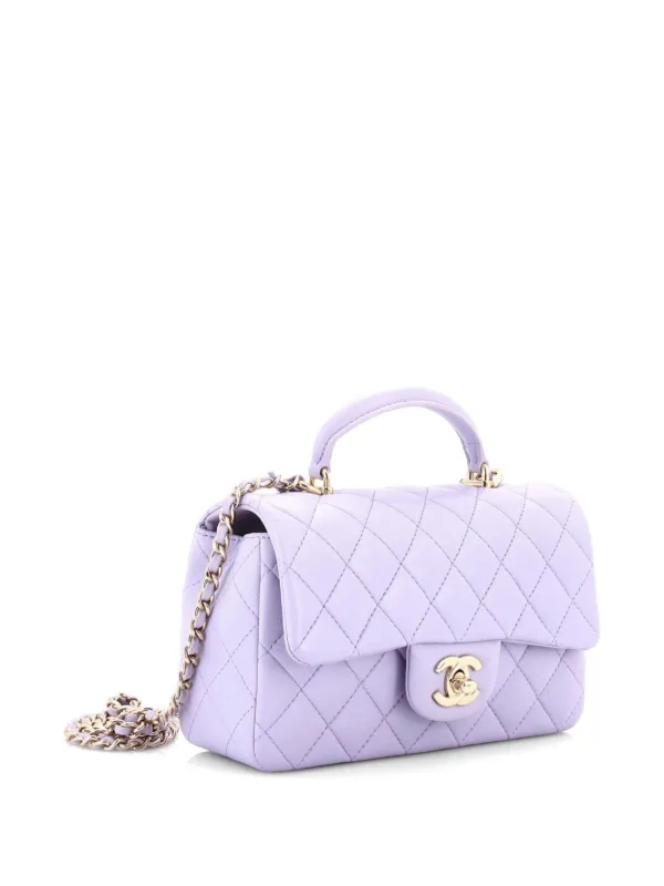 CHANEL Pre-Owned クラシック シングルフラップ トップハンドル バッグ 