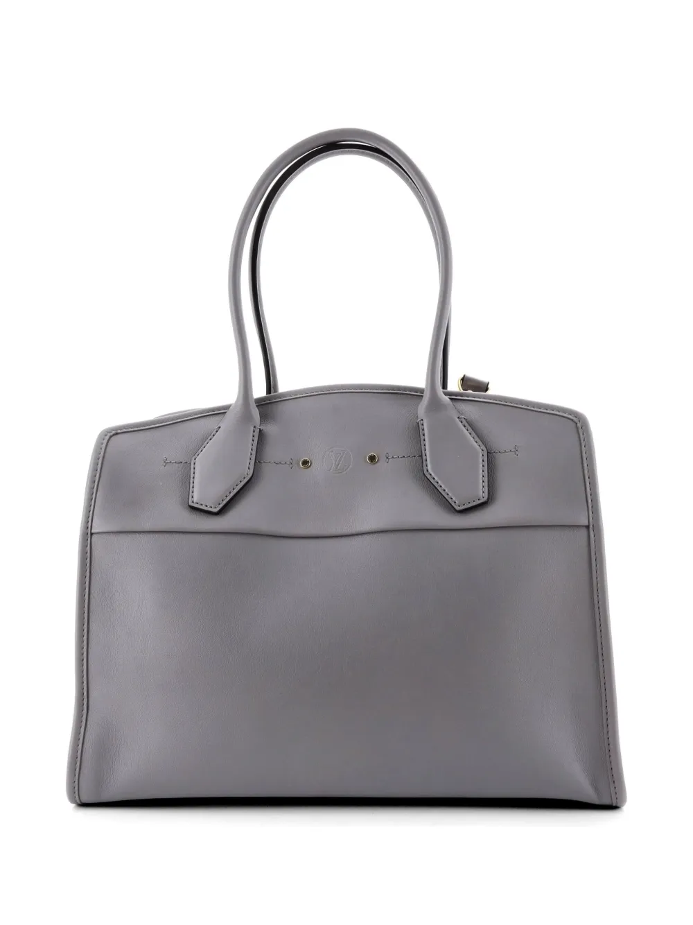 Louis Vuitton Pre-owned City Steamer Soft Handbag Leather MM Shoulder Bag in Grey, view 2