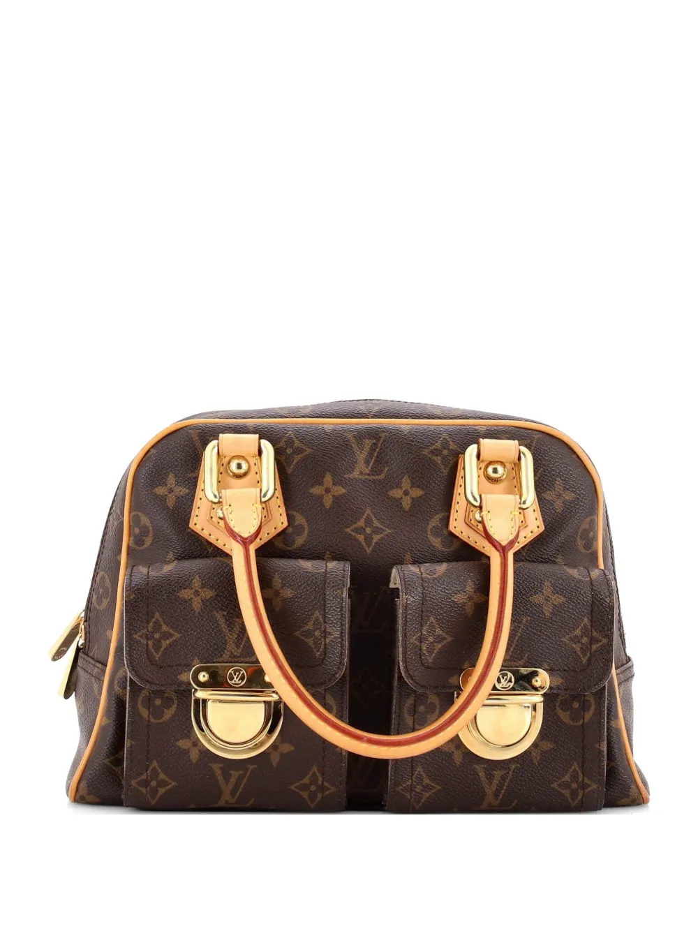 Louis Vuitton Pre-Owned Manhattan Handbag Monogram Canvas PM satchel - Marrone