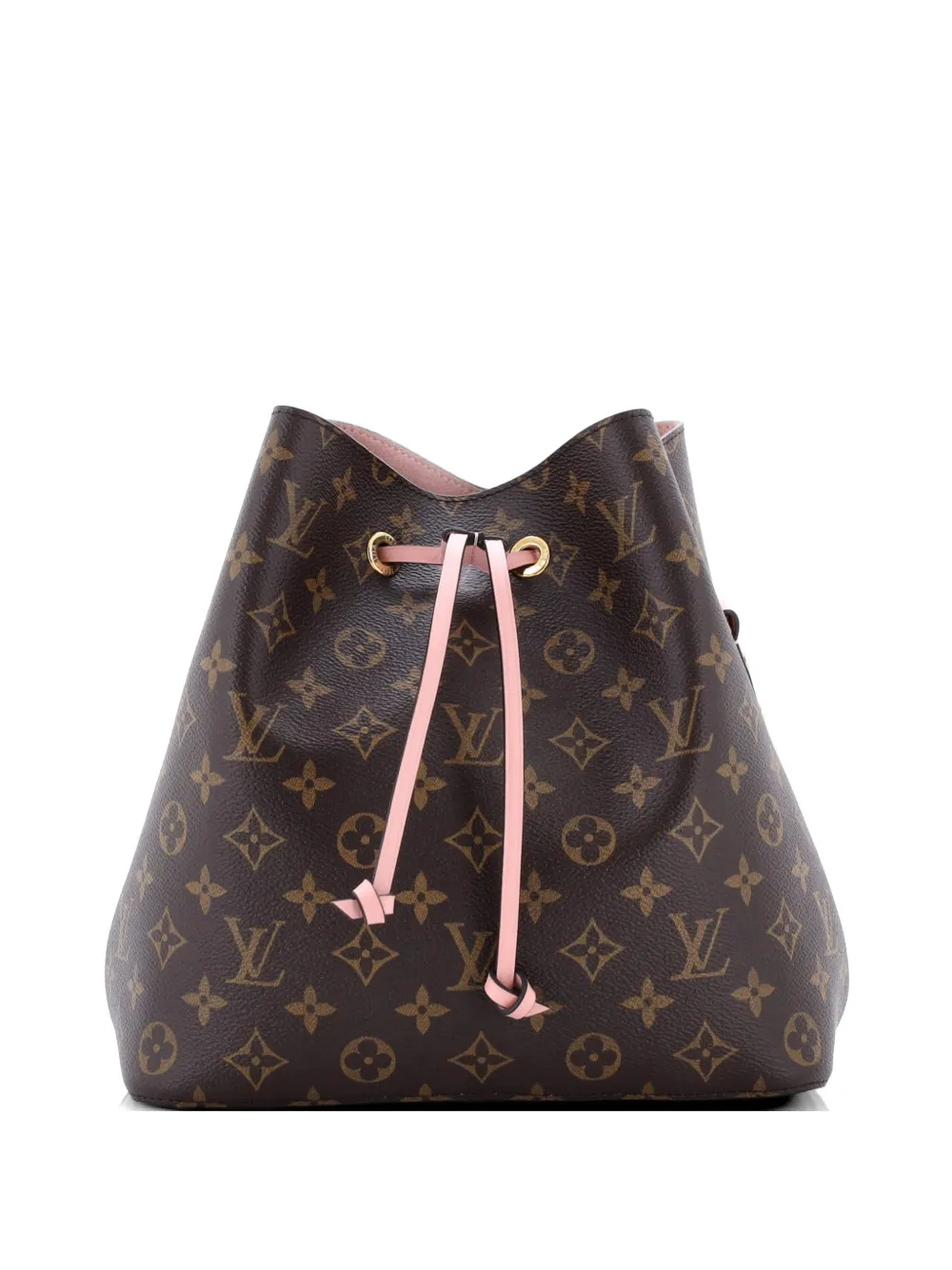 Louis Vuitton Pre-Owned NeoNoe Handbag Monogram Canvas with Leather MM bucket bag - Braun