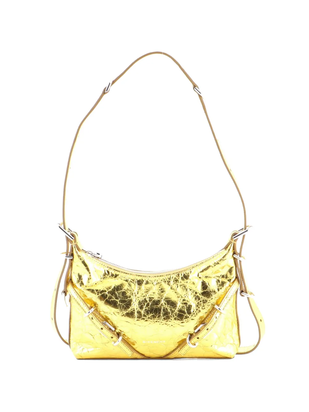 Givenchy Pre-Owned Voyou Metallic Leather Mini shoulder bag - Oro