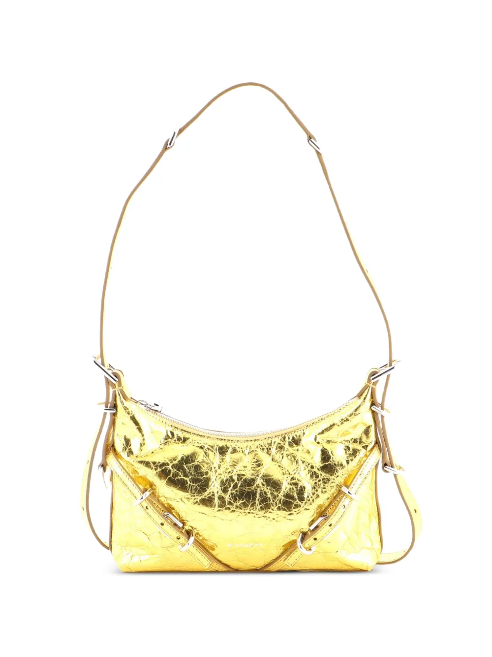 Givenchy Pre-Owned Voyou Metallic Leather Mini shoulder bag - Oro