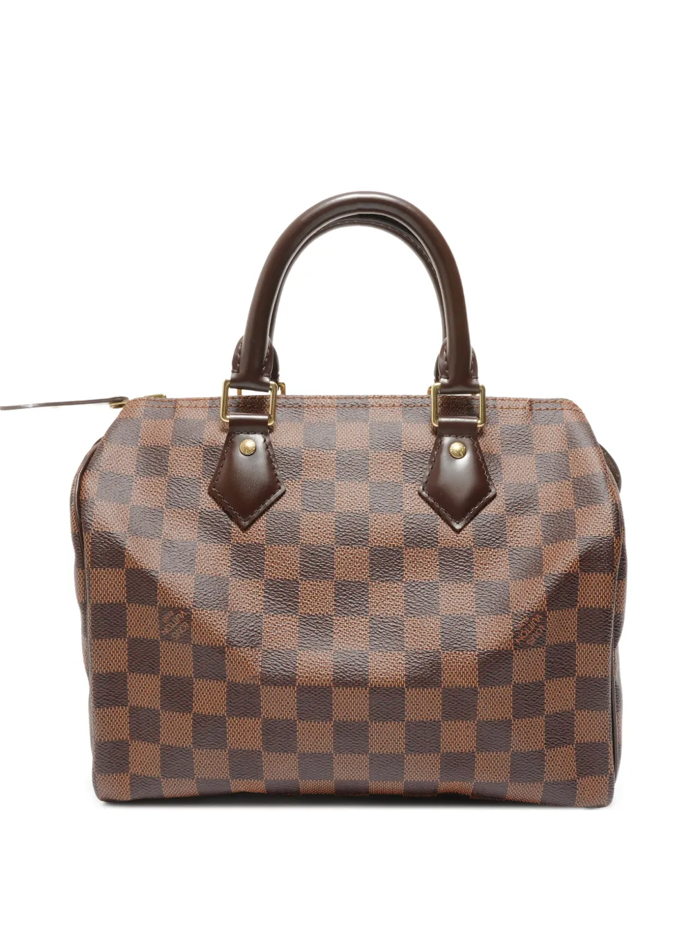 Louis Vuitton Pre-Owned 2015 Damier chequered top handle tote bag - Braun