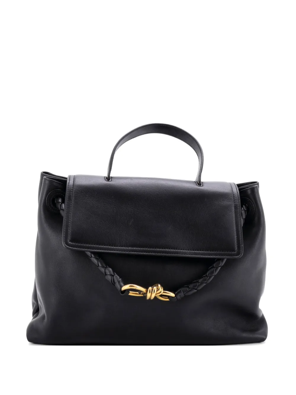 Bottega Veneta Pre-Owned Ciao Ciao Top Handle Bag Leather Large satchel - Nero