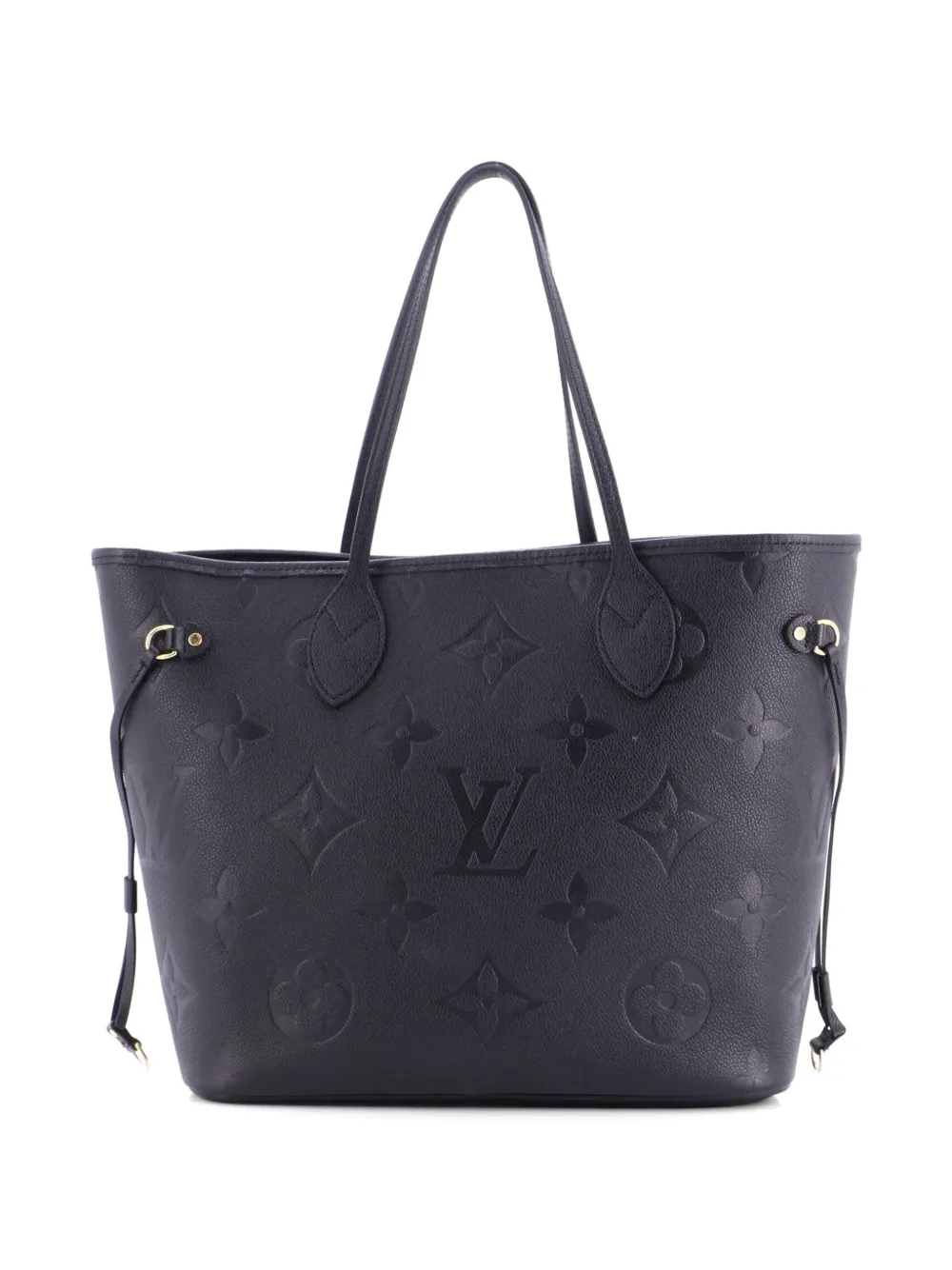 Louis Vuitton Neverfull NM Monogram Empreinte Giant MM Tote Bag MM in Schwarz Monogram-Leder