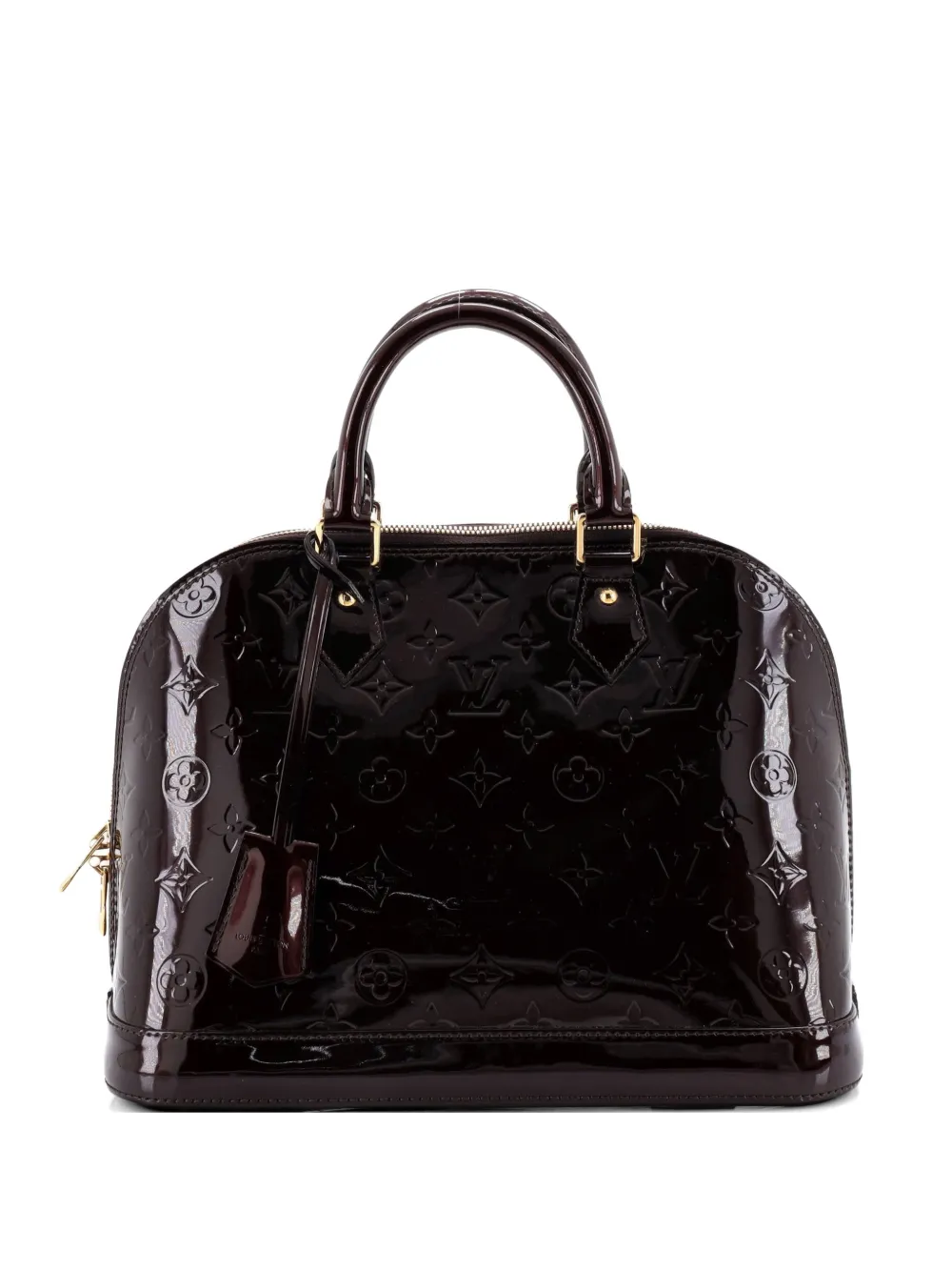 Louis Vuitton Pre-Owned Alma Handbag Monogram Vernis PM satchel - Rosso