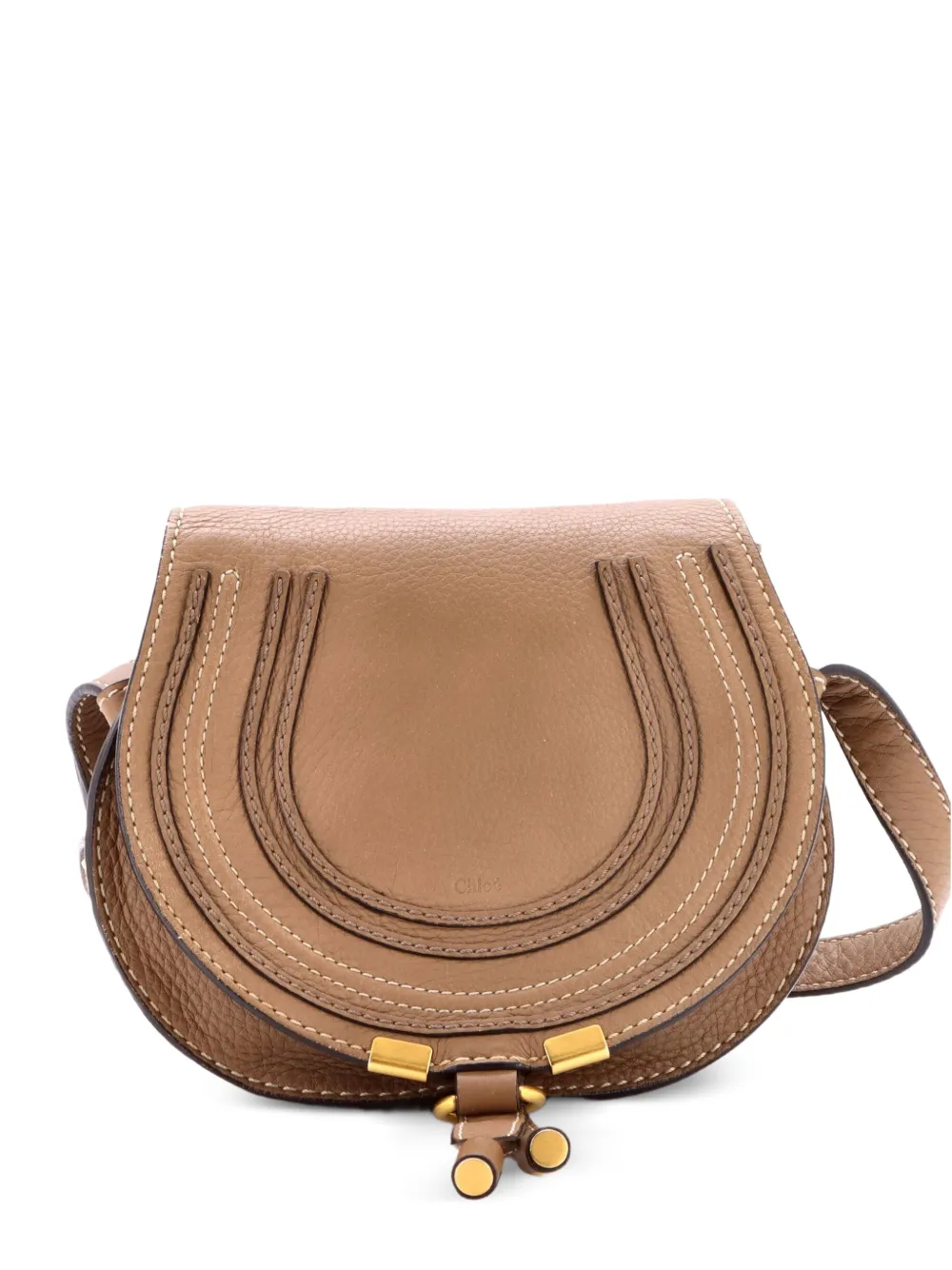 Chloé Pre-Owned Marcie Leather Small crossbody bag - Marrone