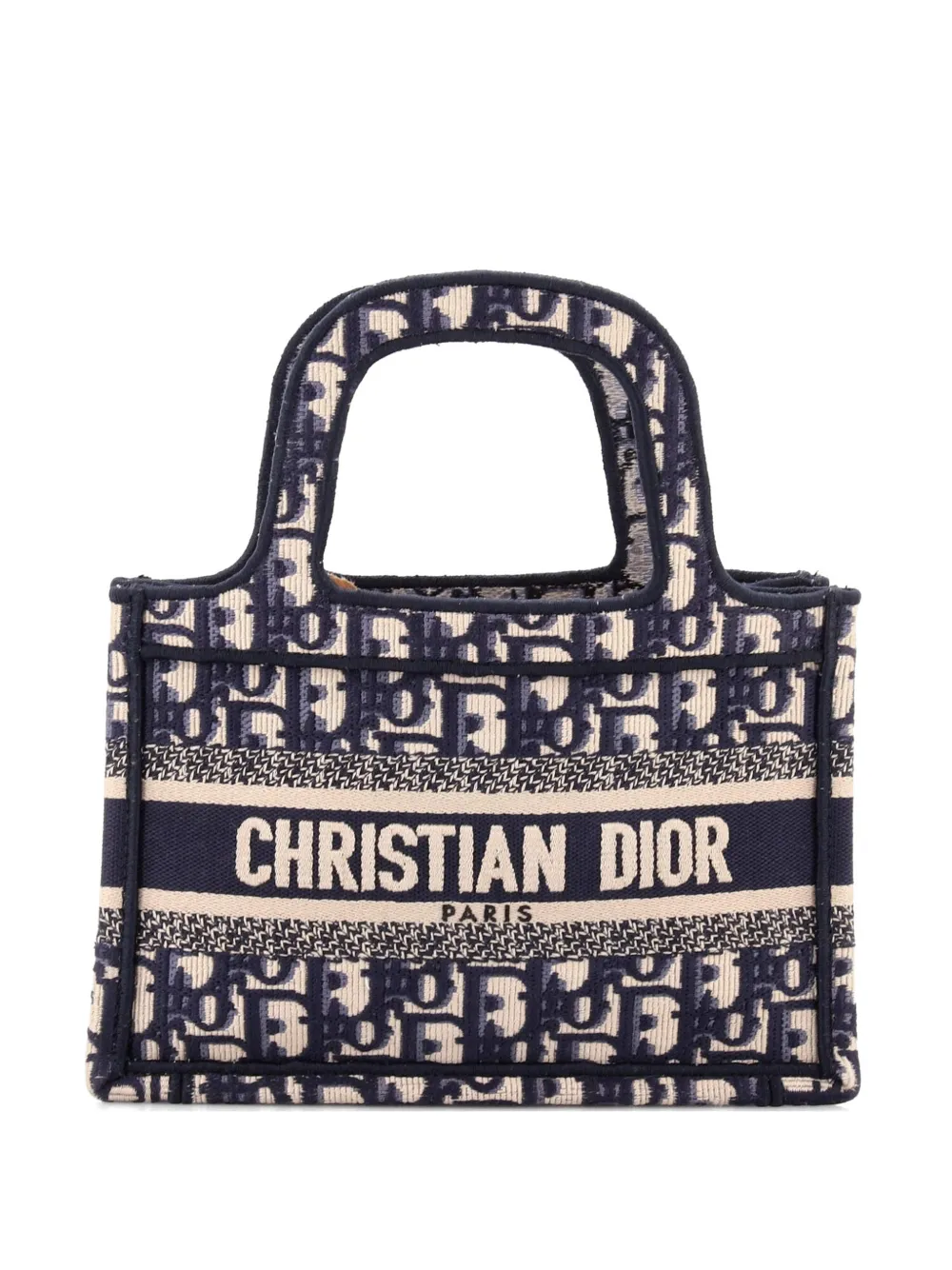 Christian Dior Pre-Owned Book Oblique Canvas Mini tote bag - Blu