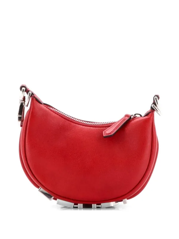 Fendi Pre-Owned フェンディグラフィ レザー ナノ ホーボーバッグ 
