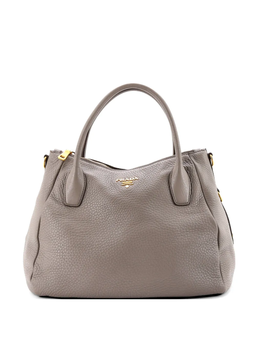 Prada Pre-Owned Sacca 2 Manici Convertible Leather Medium tote bag - Grigio