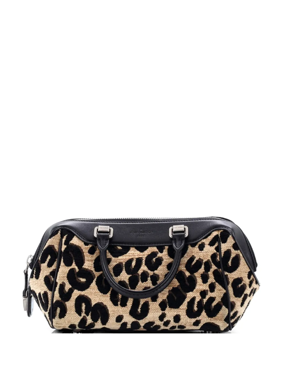 Louis Vuitton Pre-Owned Baby Bag Limited Edition Stephen Sprouse Leopard Chenille satchel - Marrone