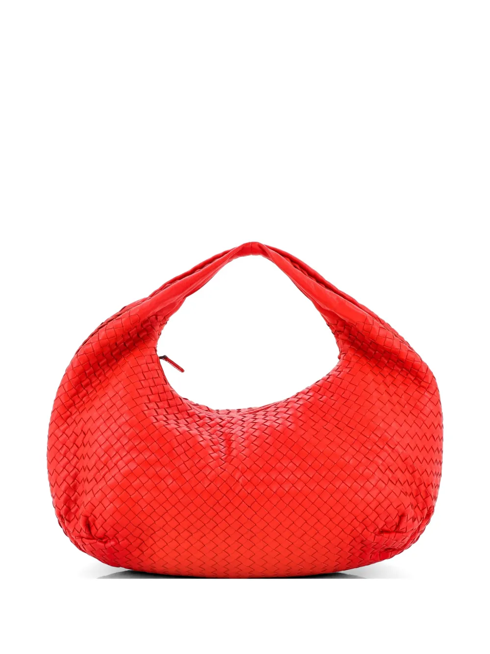 Bottega Veneta Pre-Owned Belly Intrecciato Nappa Large hobo bag - Rosso