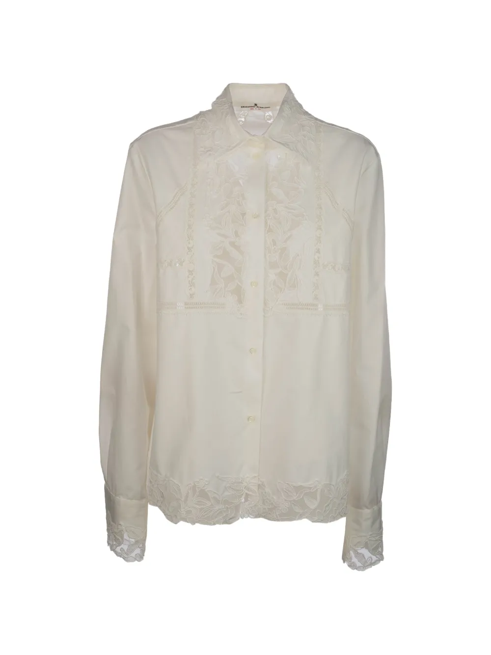 Ermanno Scervino lace-embroidered shirt - Nude