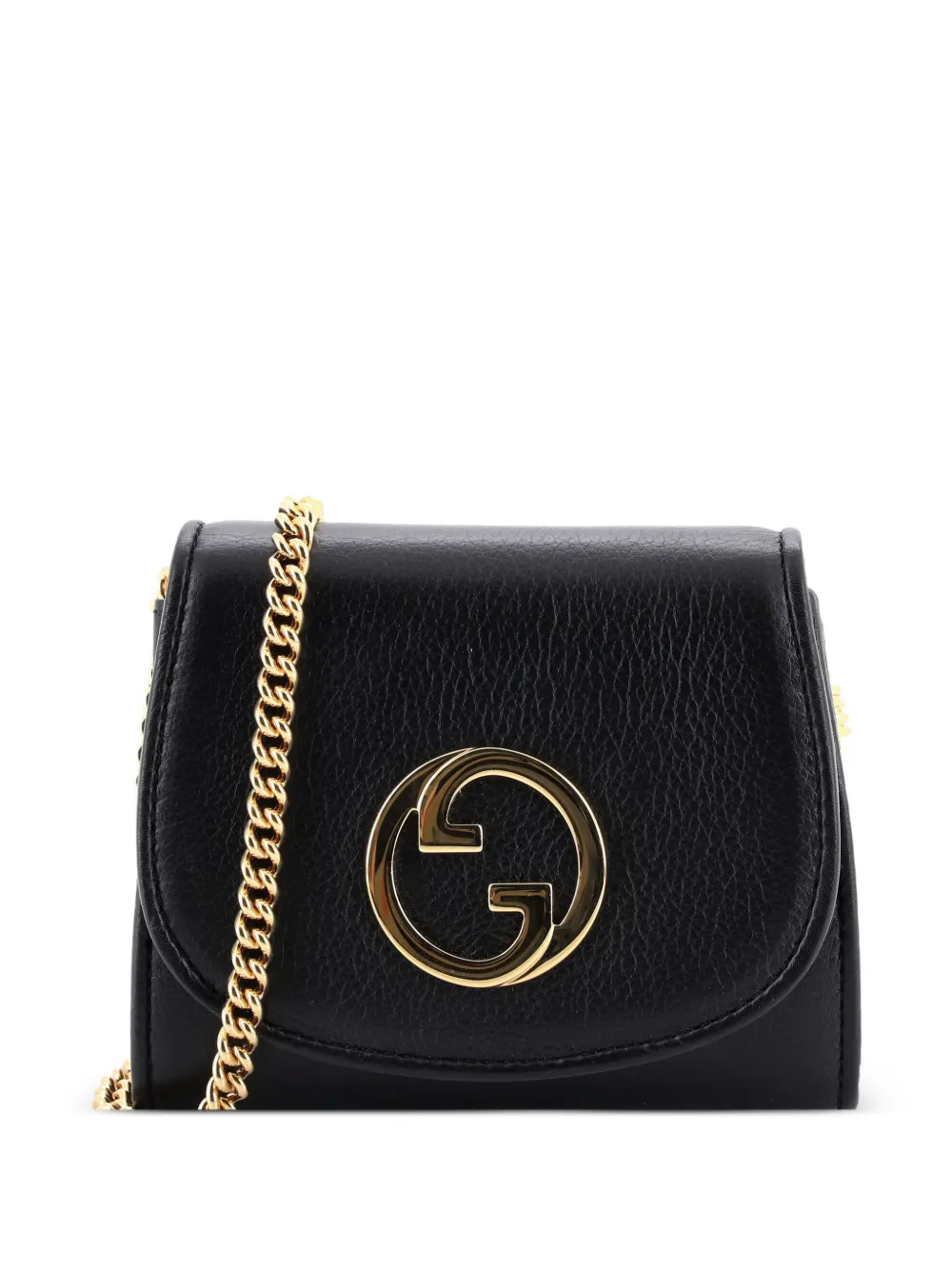 Gucci Pre-Owned Blondie NM Wallet on Chain Leather Medium crossbody bag - Nero